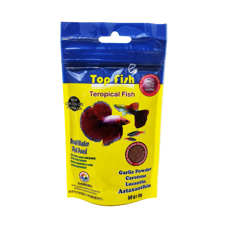 غذا ماهی تاپ فیش مدل Tropical fish وزن 100 گرم